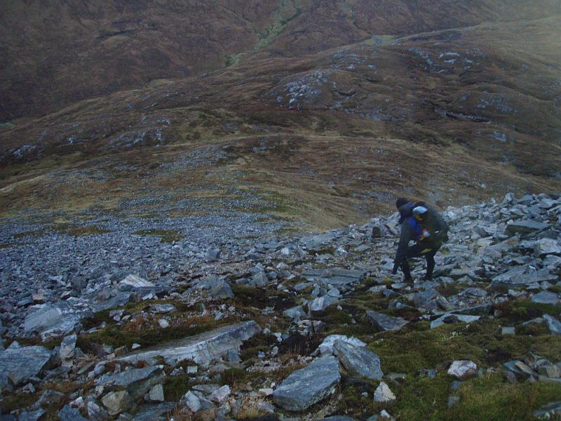 Descending Bennein Beag on left.jpg